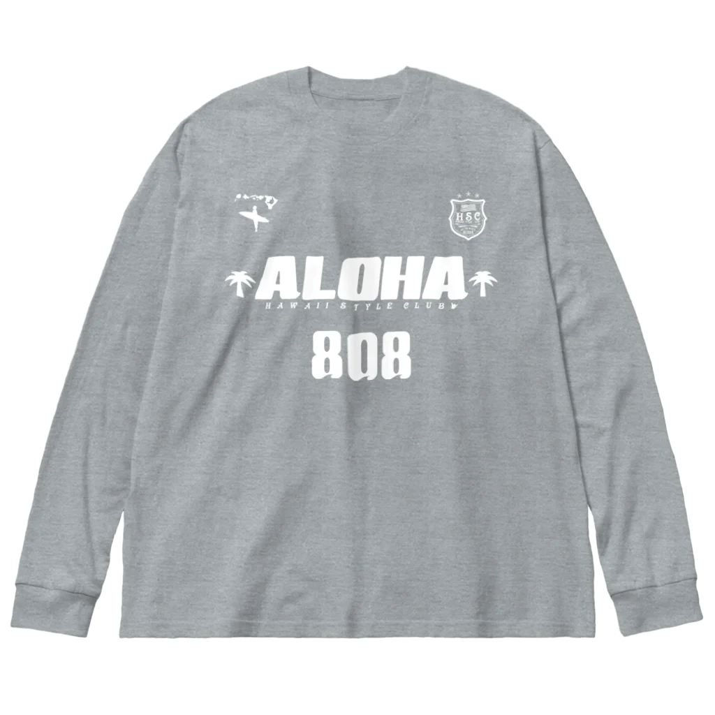 ハワイスタイルクラブの〔Back Print〕 Team ALOHA 808 ビッグシルエットロングスリーブTシャツ