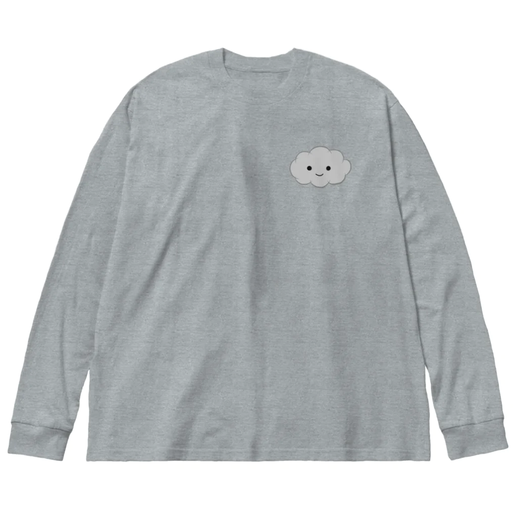 PuPiの店のくろくもくん ビッグシルエットロングスリーブTシャツ