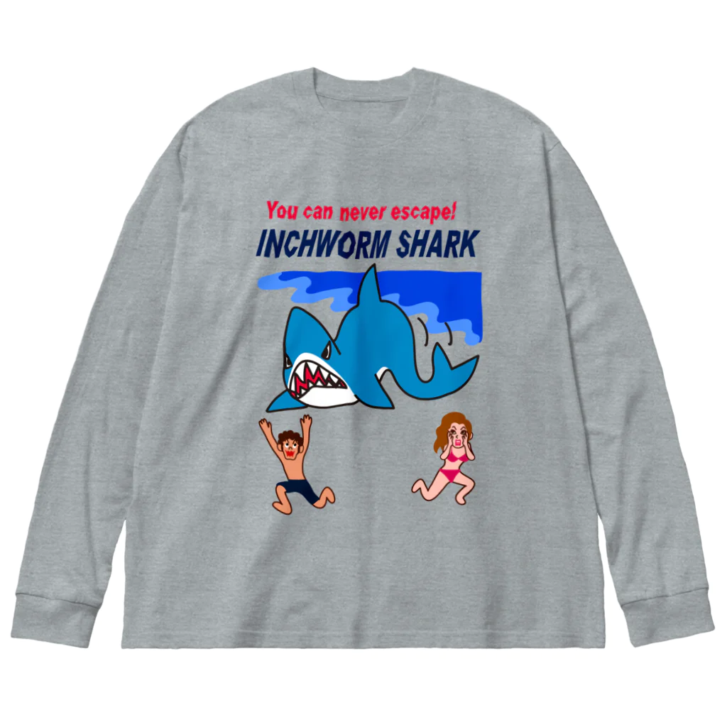 キッズモード某の恐怖！シャクトリシャーク Big Long Sleeve T-Shirt