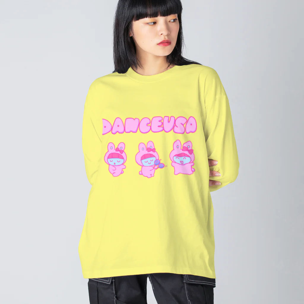 ピンクツインテール🌷のDanceusa(うさ) Big Long Sleeve T-Shirt