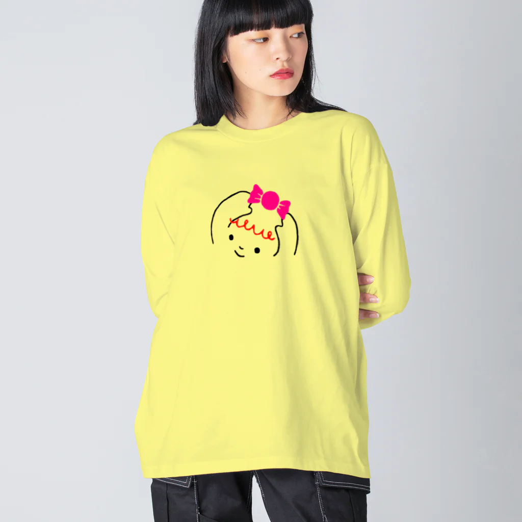 ふわふわ色emiのハッピーちゃん Big Long Sleeve T-Shirt