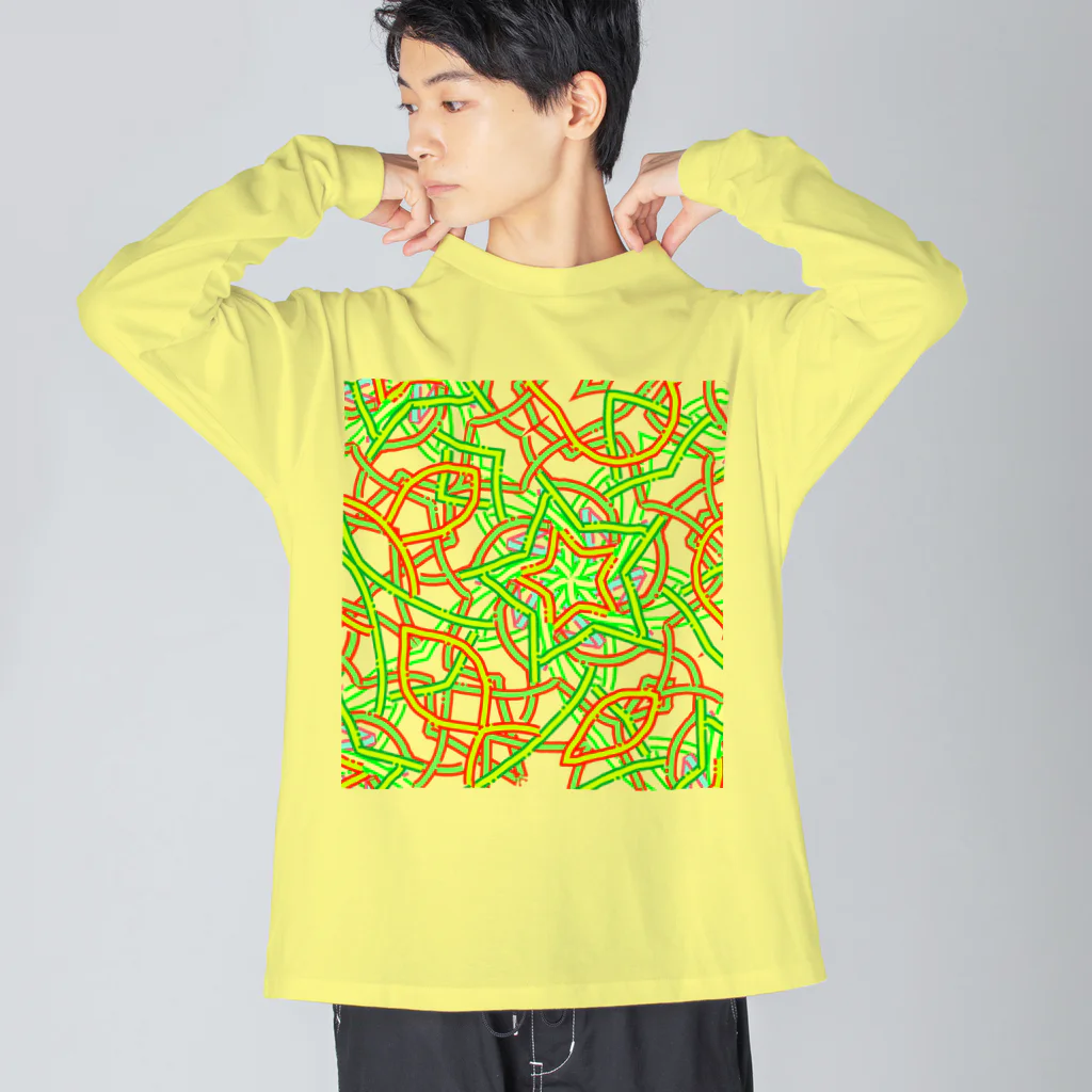 ✨🌈✨ユラクラカン🇯🇵 ✨🌈✨のSTAR🌟NETWORK ビッグシルエットロングスリーブTシャツ