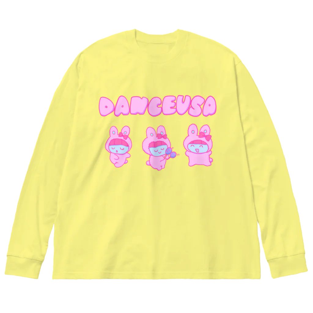 ピンクツインテール🌷のDanceusa(うさ) Big Long Sleeve T-Shirt