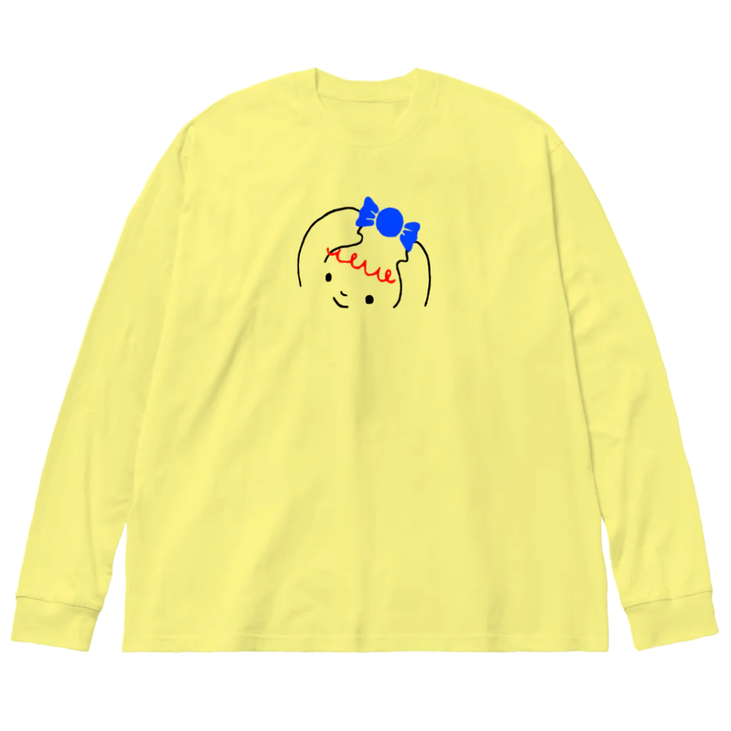 ふわふわ色emiのハッピーちゃん ビッグシルエットロングスリーブTシャツ