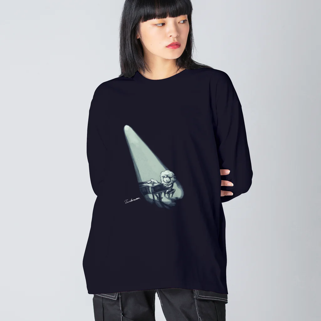 コヒツジズのネットショップのピアノとマトン Big Long Sleeve T-Shirt