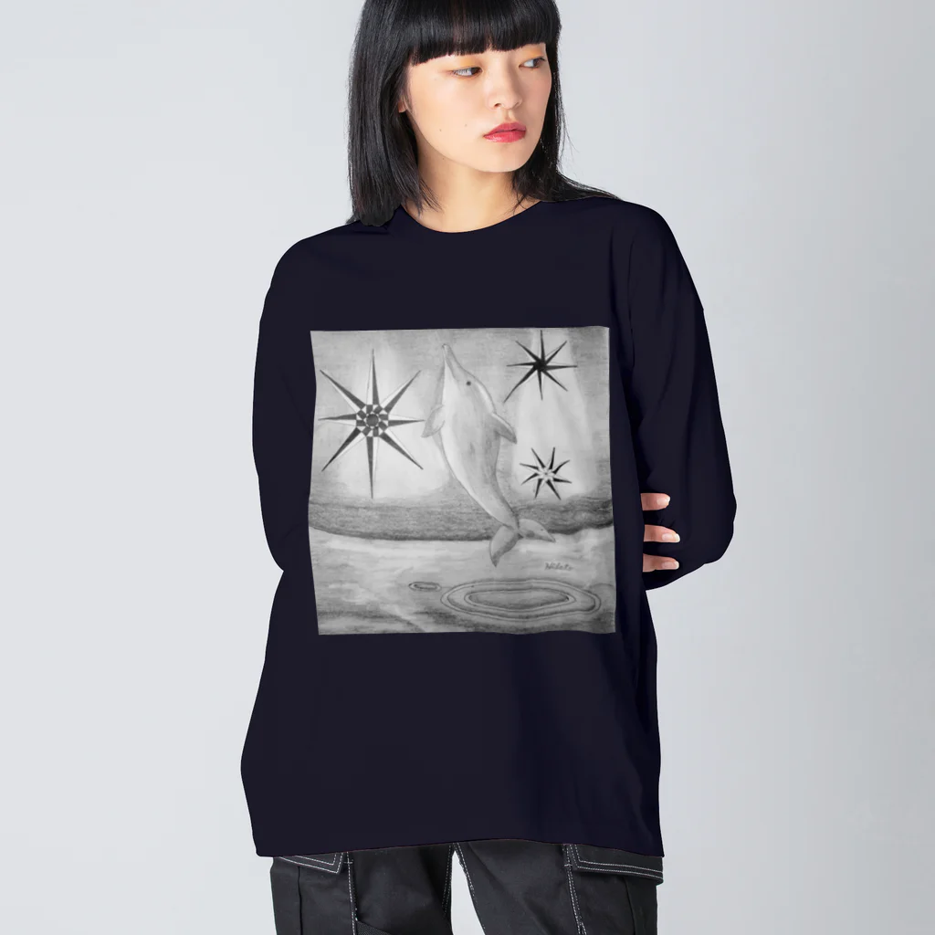 39Sのイルカ飛ぶ！ Big Long Sleeve T-Shirt