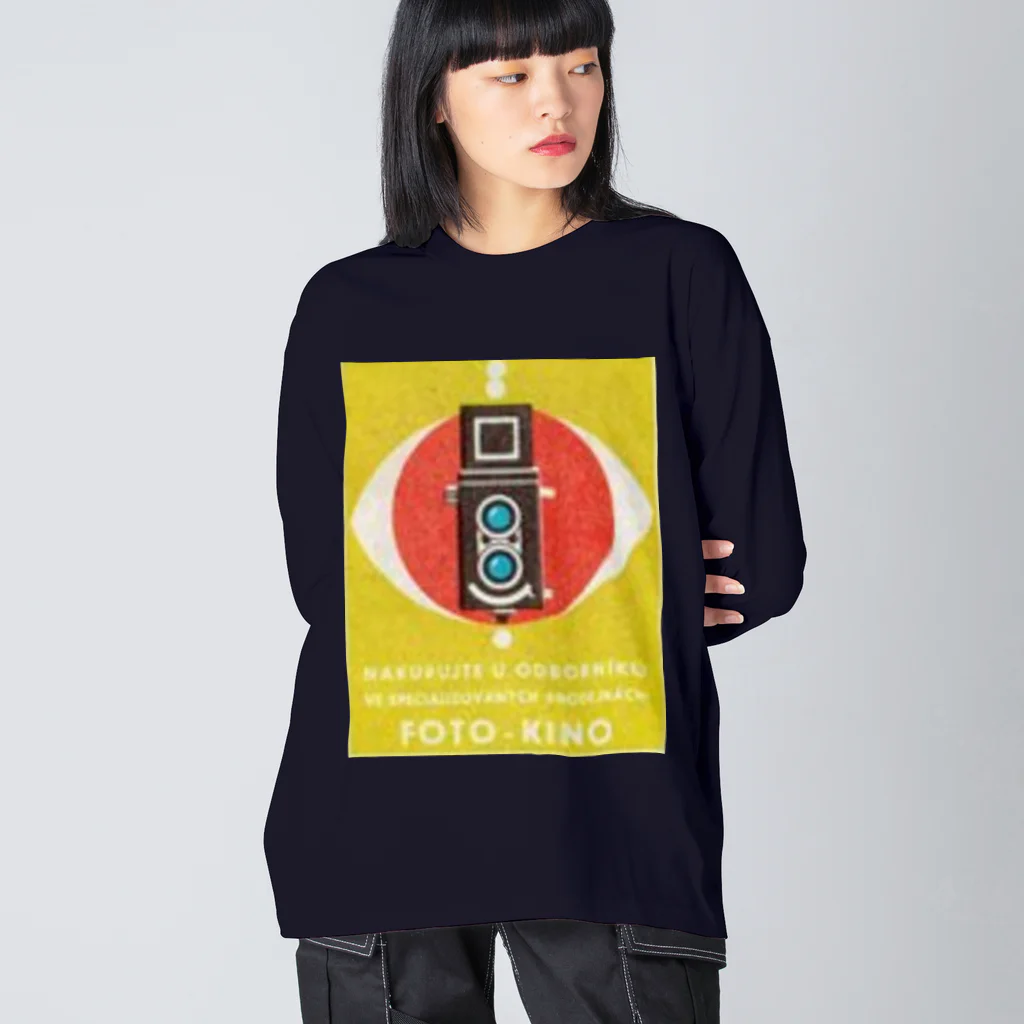 YS VINTAGE WORKSのチェコ　二眼カメラ Big Long Sleeve T-Shirt