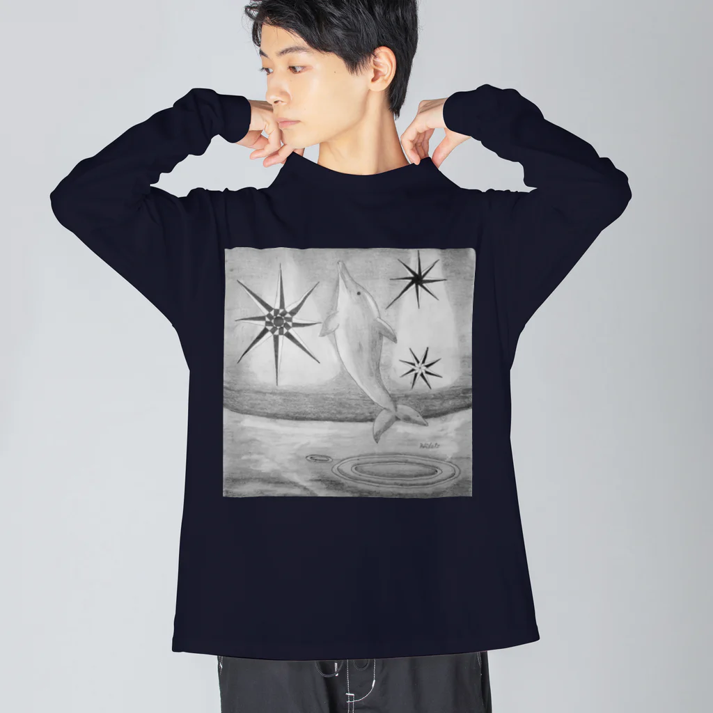 39Sのイルカ飛ぶ！ Big Long Sleeve T-Shirt