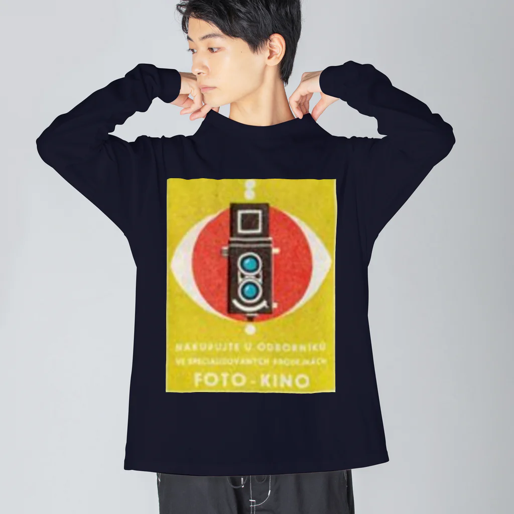 YS VINTAGE WORKSのチェコ　二眼カメラ Big Long Sleeve T-Shirt