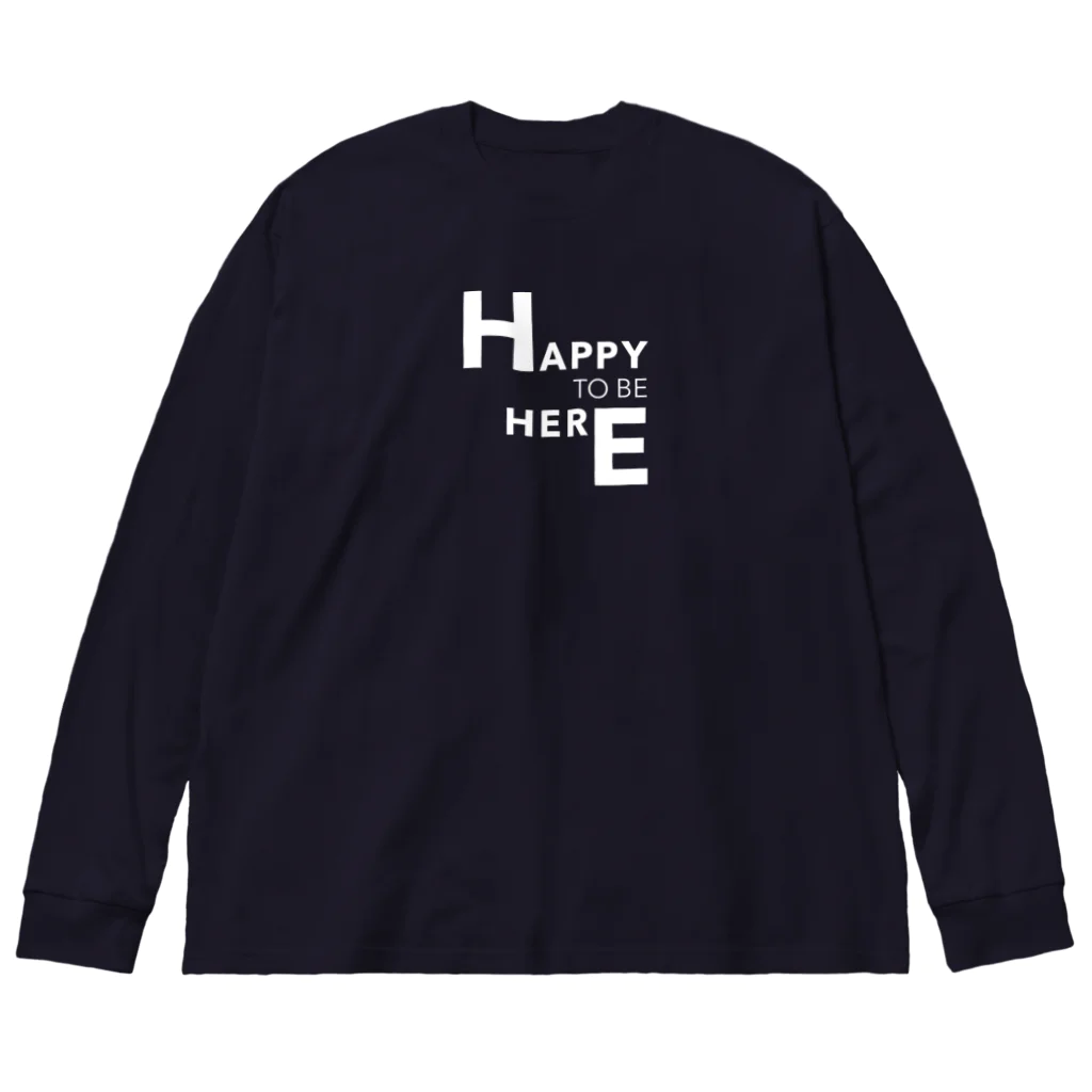 krakatukのHappy to be here ビッグシルエットロングスリーブTシャツ