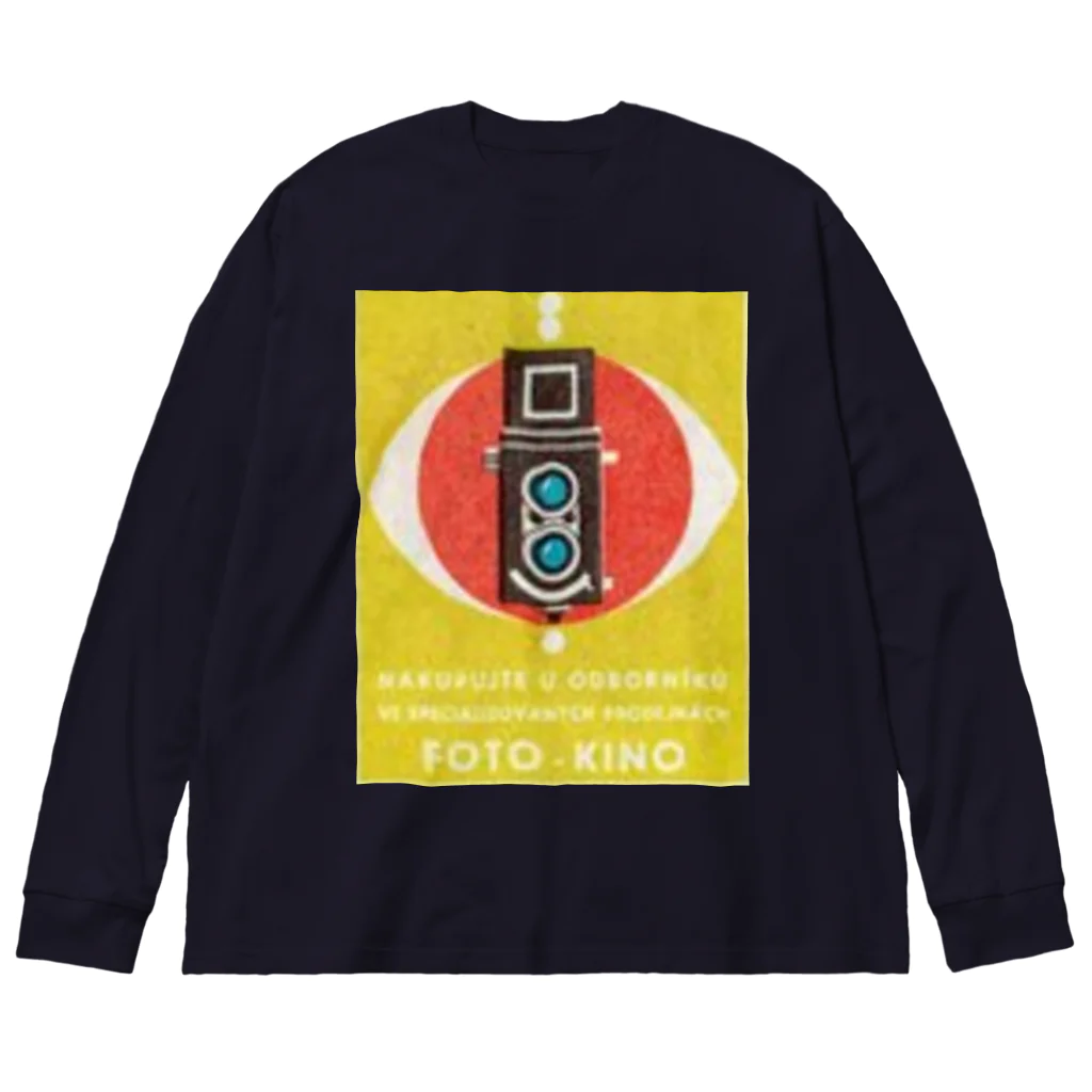 YS VINTAGE WORKSのチェコ　二眼カメラ Big Long Sleeve T-Shirt