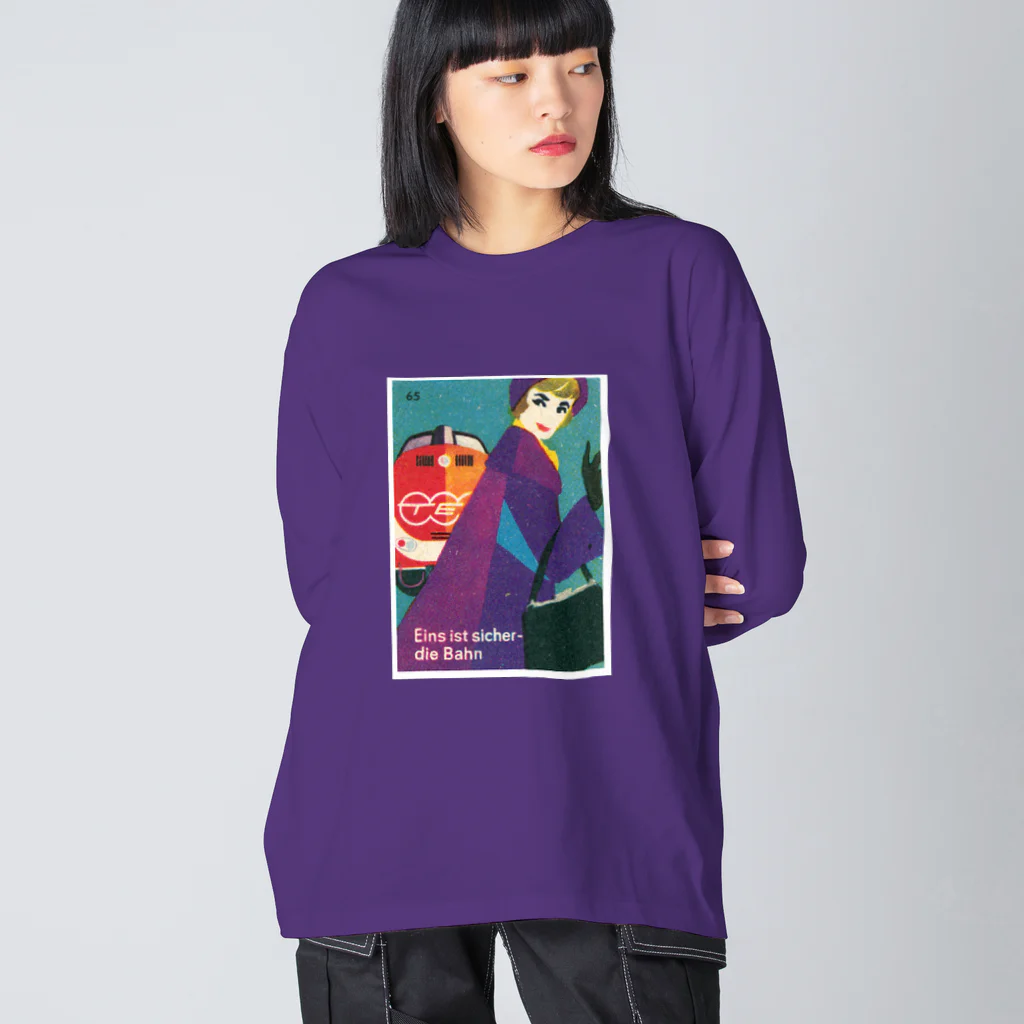 YS VINTAGE WORKSのドイツ国鉄 DB レディー３　ストール ビッグシルエットロングスリーブTシャツ