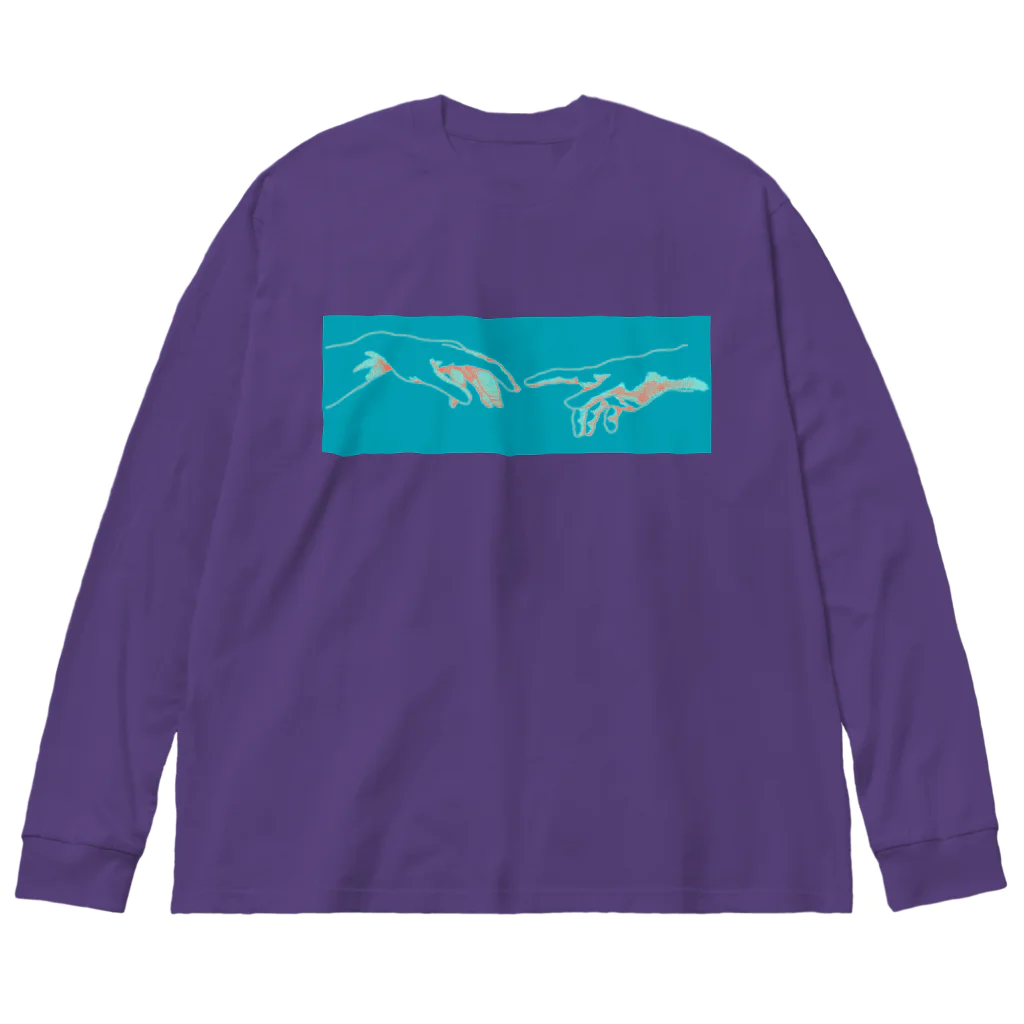 QB🦖の宇宙への飛行_bl Big Long Sleeve T-Shirt