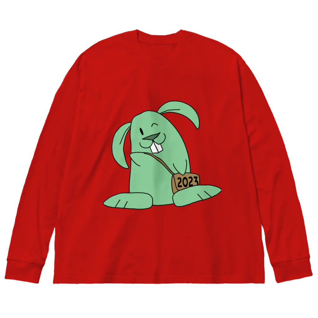 Pat's WorksのMinty the Rabbit Big Long Sleeve T-Shirt