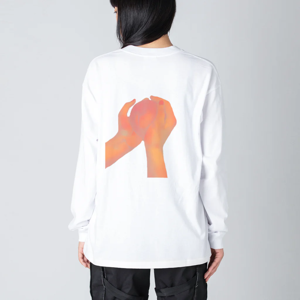 風立ちぬのルナティックの桃 Big Long Sleeve T-Shirt