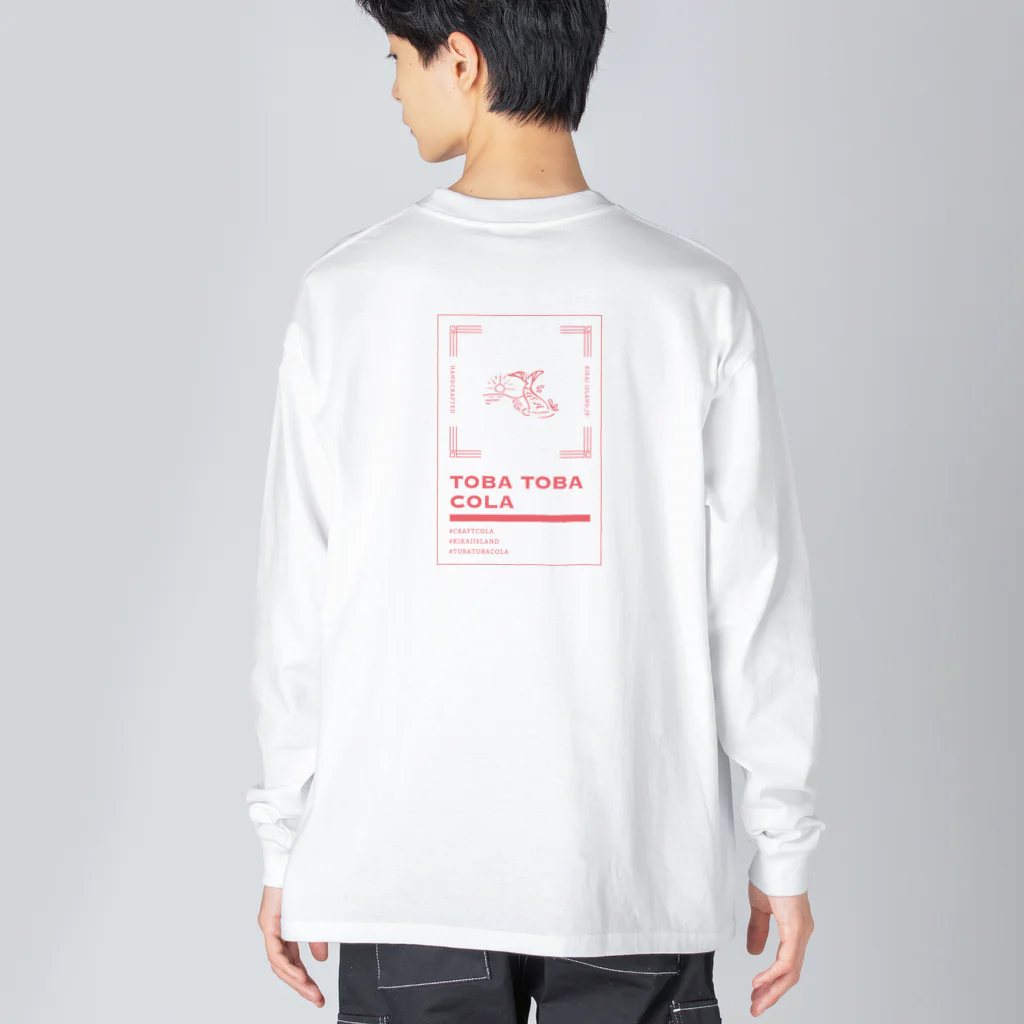 TOBA TOBA COLAのSUNSET PINK ビッグシルエットロングスリーブTシャツ