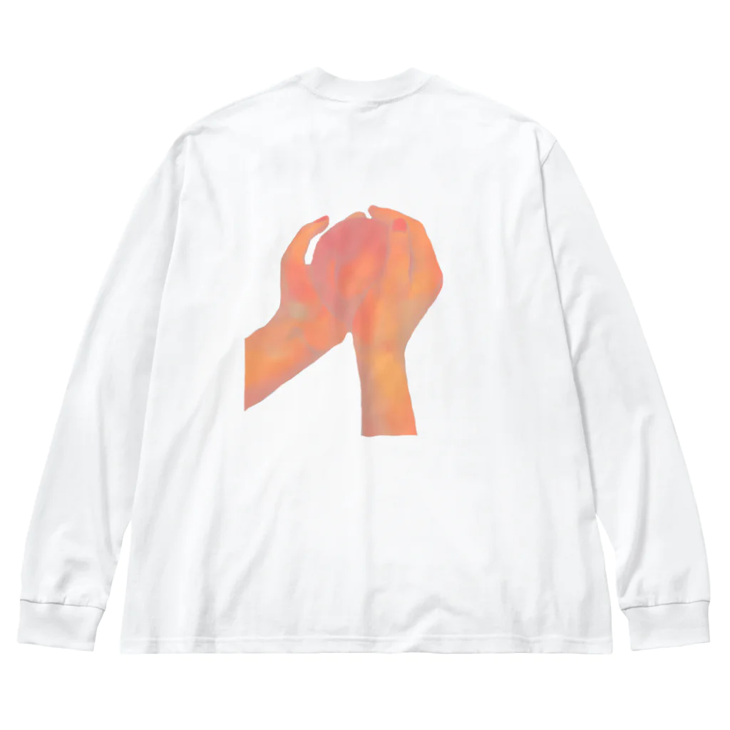 風立ちぬのルナティックの桃 ビッグシルエットロングスリーブTシャツ