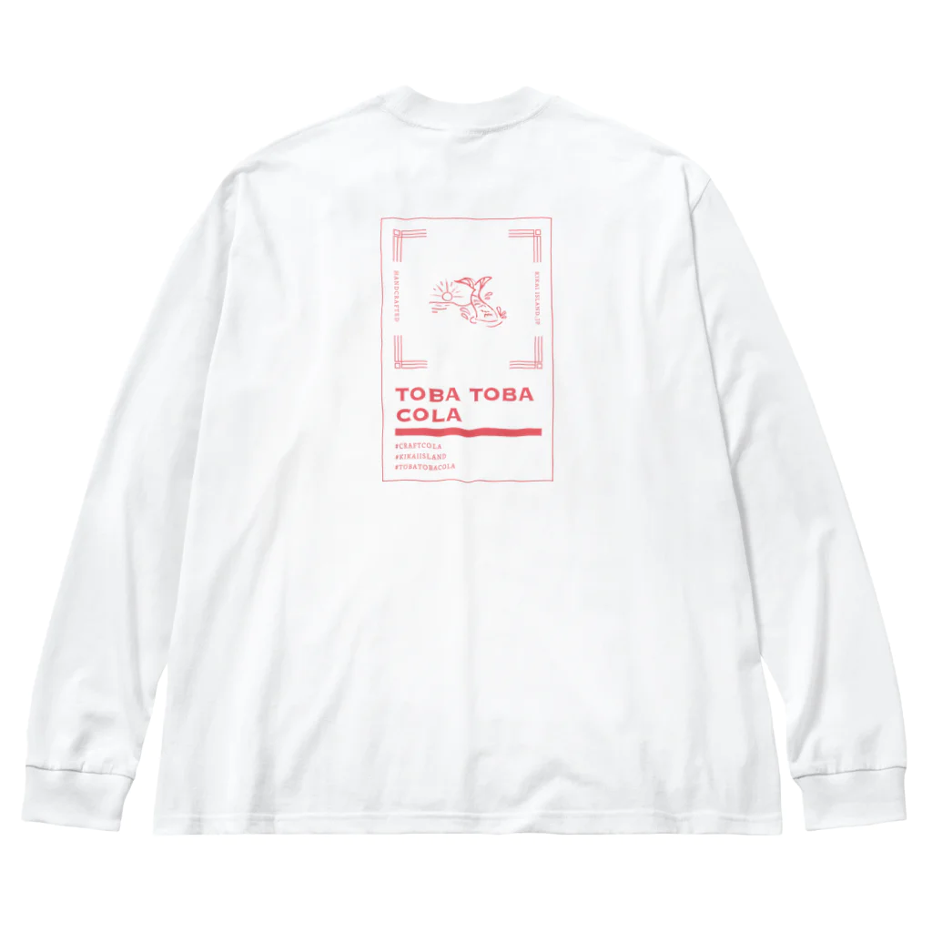 TOBA TOBA COLAのSUNSET PINK ビッグシルエットロングスリーブTシャツ