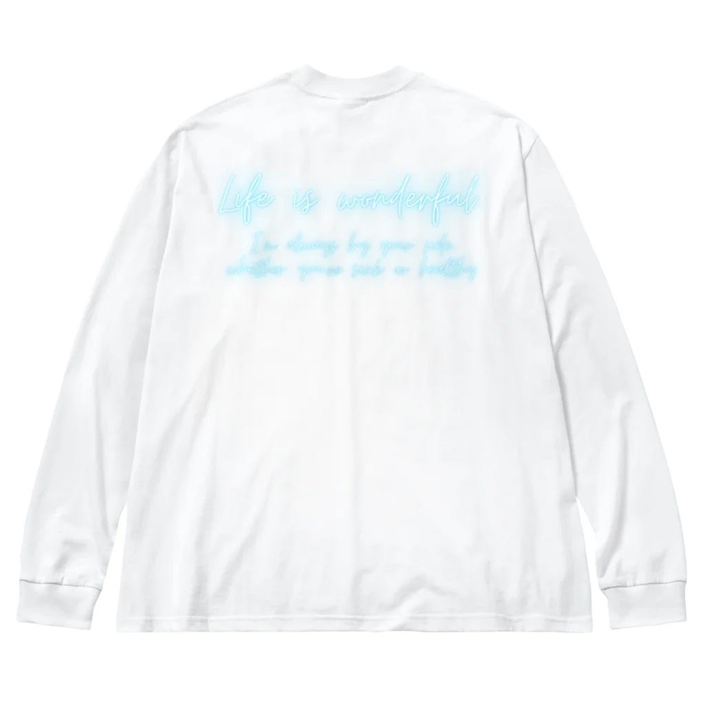 hitomi goodsの素晴らしき世界Tシャツ Big Long Sleeve T-Shirt