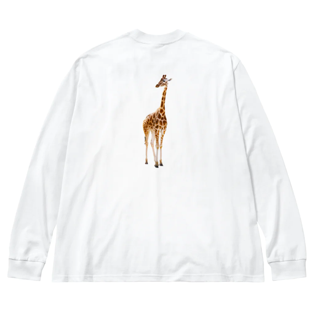 umameshiのキリン / giraffe Big Long Sleeve T-Shirt