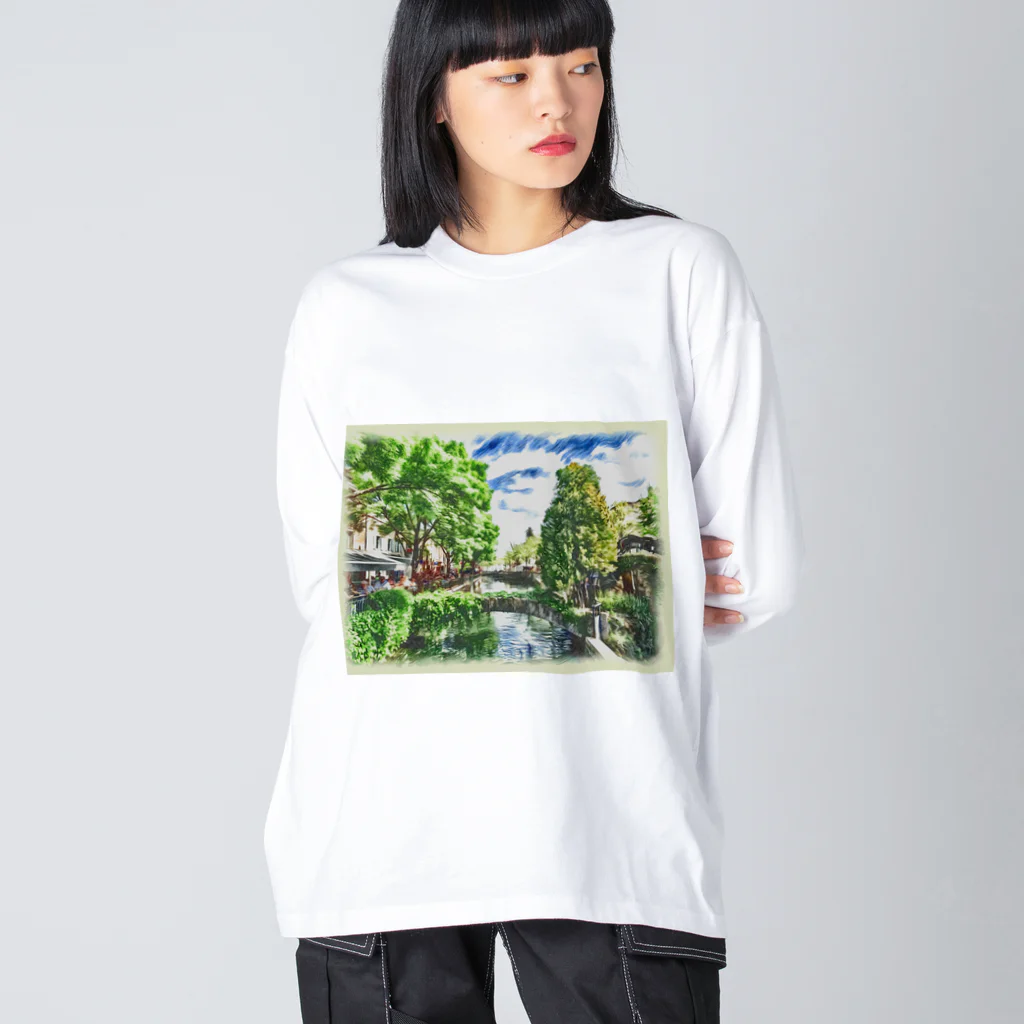 Moonlight Factoryのリル＝シュル＝ラ＝ソルギュ Big Long Sleeve T-Shirt