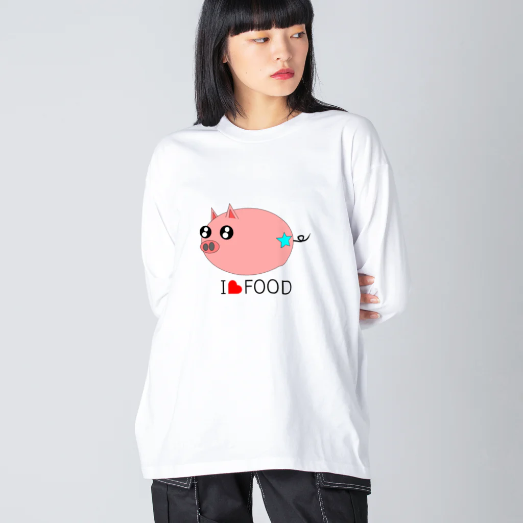 Yuko’ｓ Galleryのこぶたのラブちゃん Big Long Sleeve T-Shirt