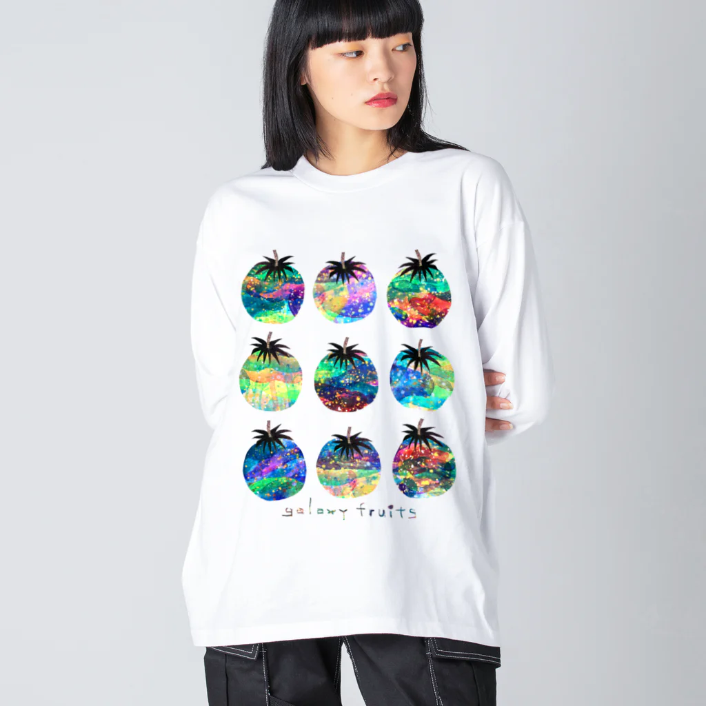 majiodesignのギャラクシーフルーツ Big Long Sleeve T-Shirt