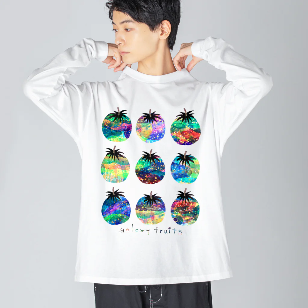 majiodesignのギャラクシーフルーツ Big Long Sleeve T-Shirt