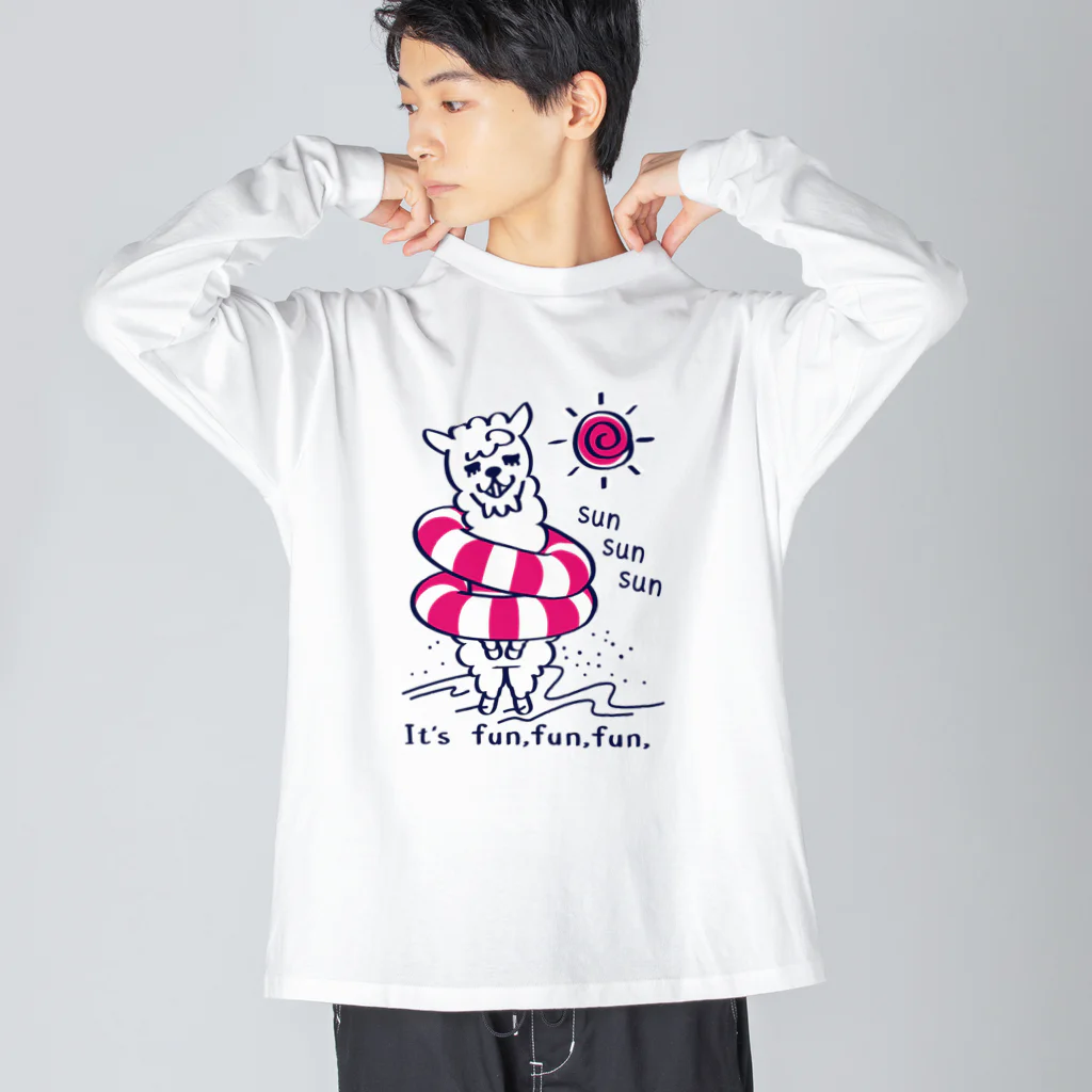 イラスト MONYAAT のCT67あるぱかイズムのsun sun sun Big Long Sleeve T-Shirt