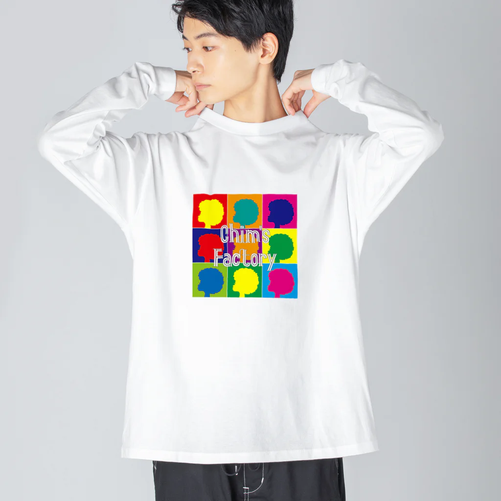 Chim's Factory🎙🍒のカラフルカーリーちゃん Big Long Sleeve T-Shirt