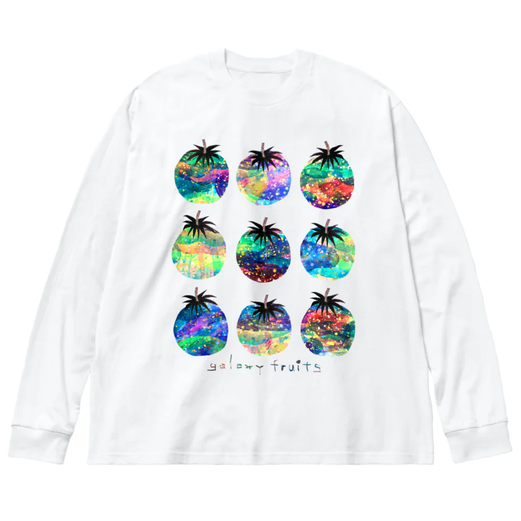 majiodesignのギャラクシーフルーツ Big Long Sleeve T-Shirt