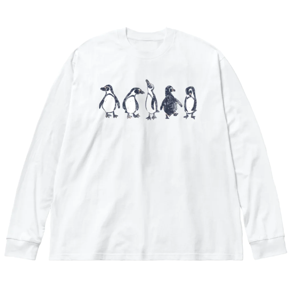 K.tskdのpenguin  dance Big Long Sleeve T-Shirt