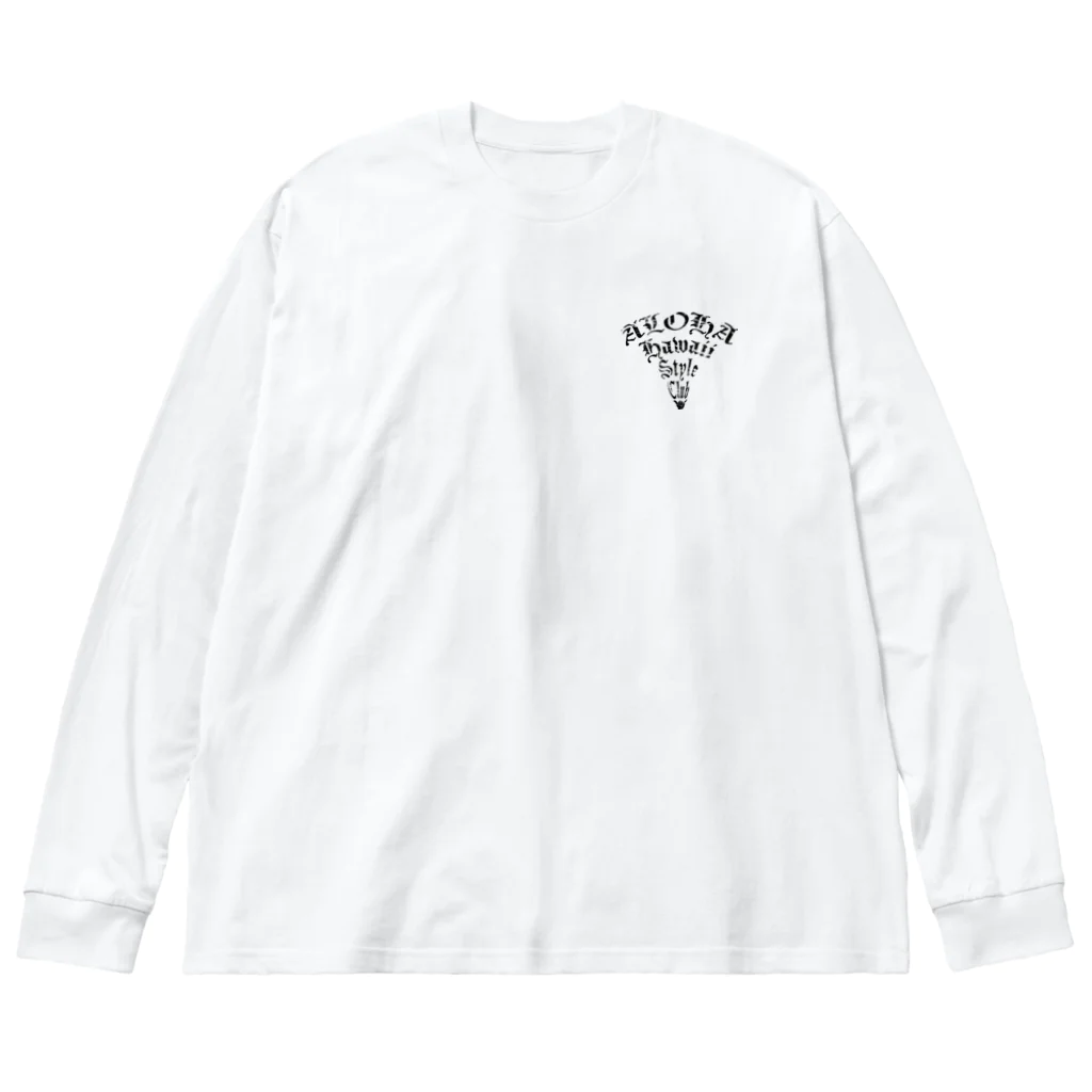 ハワイスタイルクラブの〔Back Print〕 Aloha Popper Big Long Sleeve T-Shirt