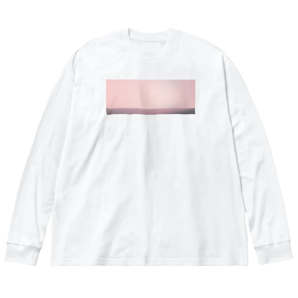 TOBA TOBA COLAのSUNSET PINK ビッグシルエットロングスリーブTシャツ