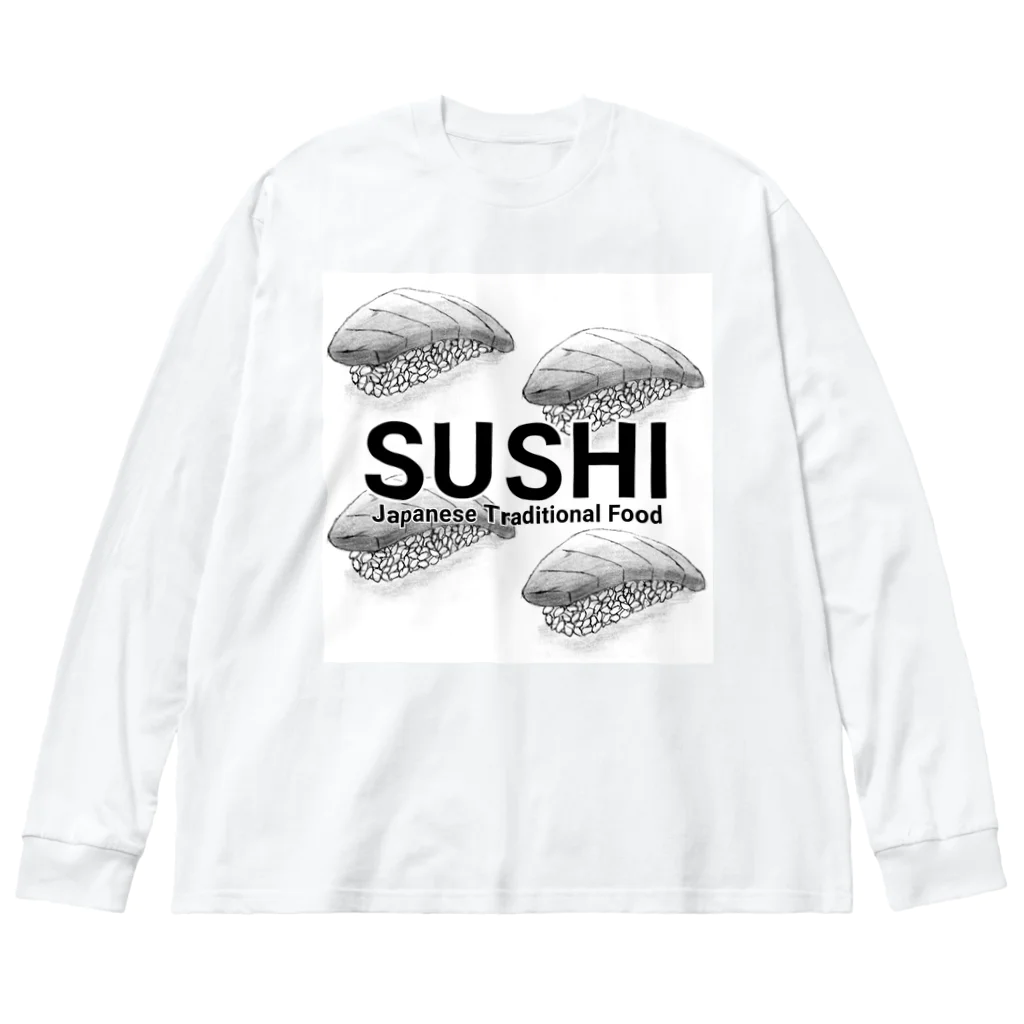 39Sの寿司 ～SUSHI～ ビッグシルエットロングスリーブTシャツ