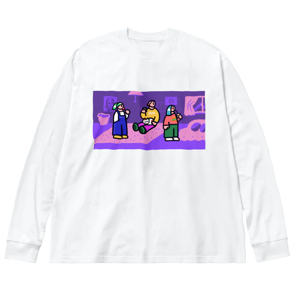 SHIMETASABASHOPのジュース好き子 ビッグシルエットロングスリーブTシャツ