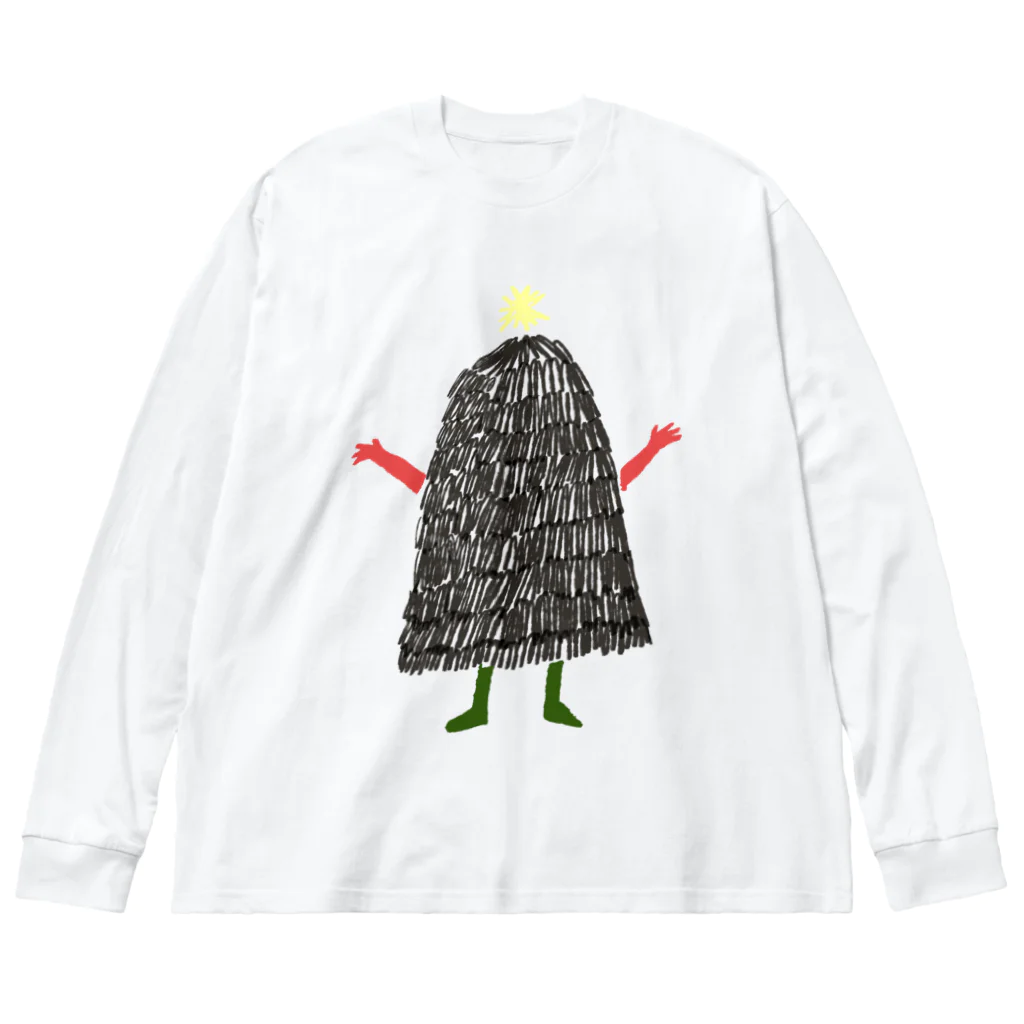 boorichanのもみの木ちゃん（カラー） ビッグシルエットロングスリーブTシャツ