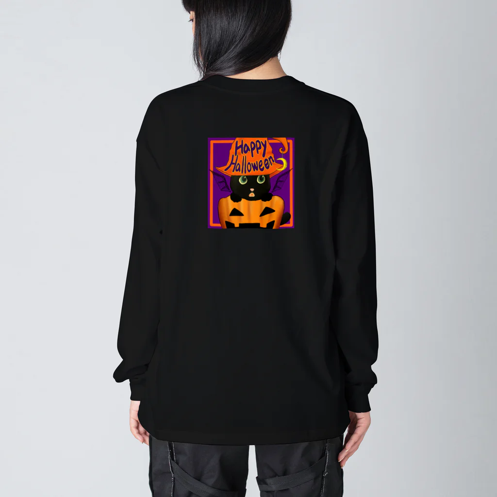 gigunのハロウィン（黒猫02） Big Long Sleeve T-Shirt