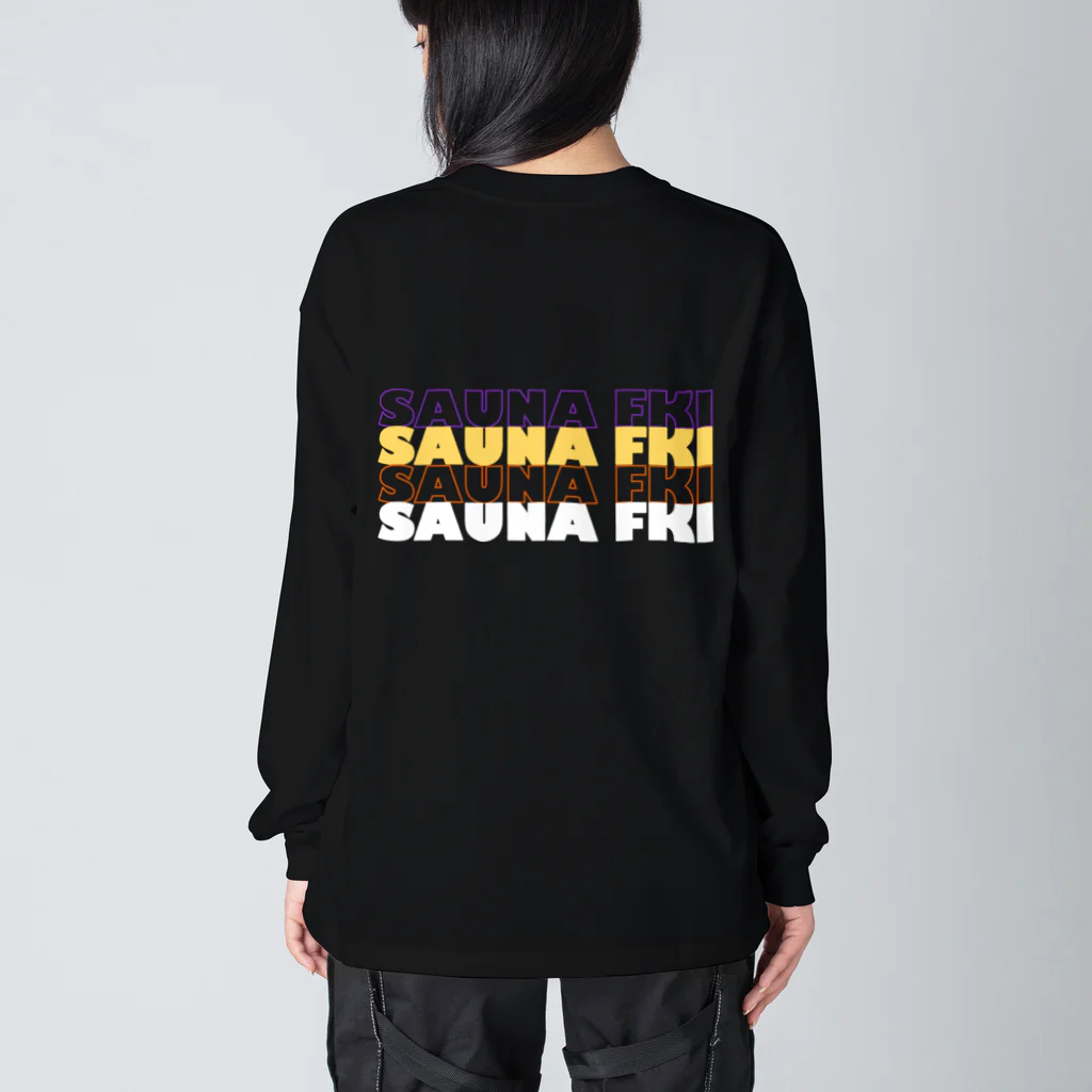 SAUNA FKI／サウナ福井の【SAUNA FKI/サウナ福井】カラフルロゴ ビッグシルエットロングスリーブTシャツ