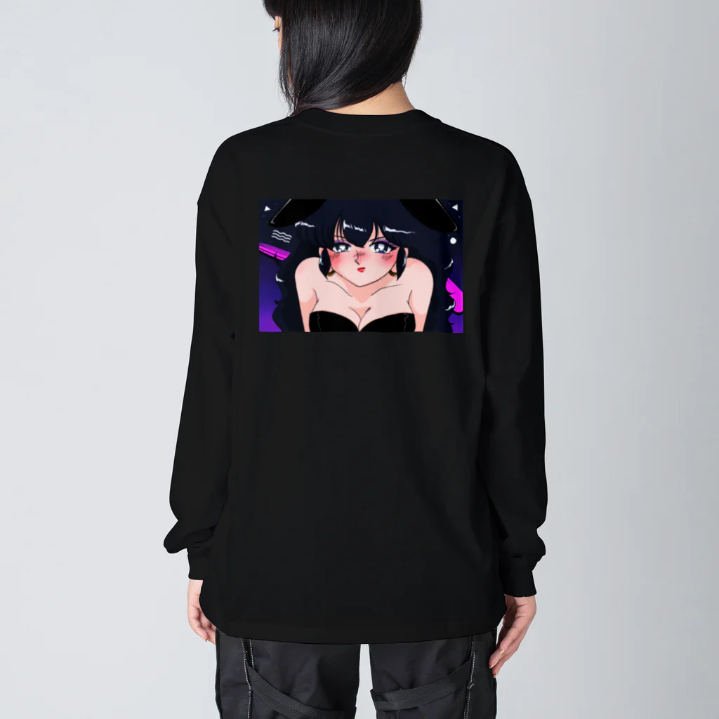 りんごまる SHOP＿🧸＿の酔っ払い🍺バニーガール🐰お姉さん Big Long Sleeve T-Shirt