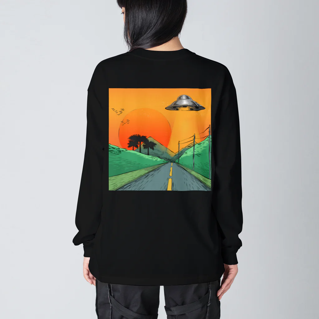 hillmaligramのUFO ロンT ビッグシルエットロングスリーブTシャツ