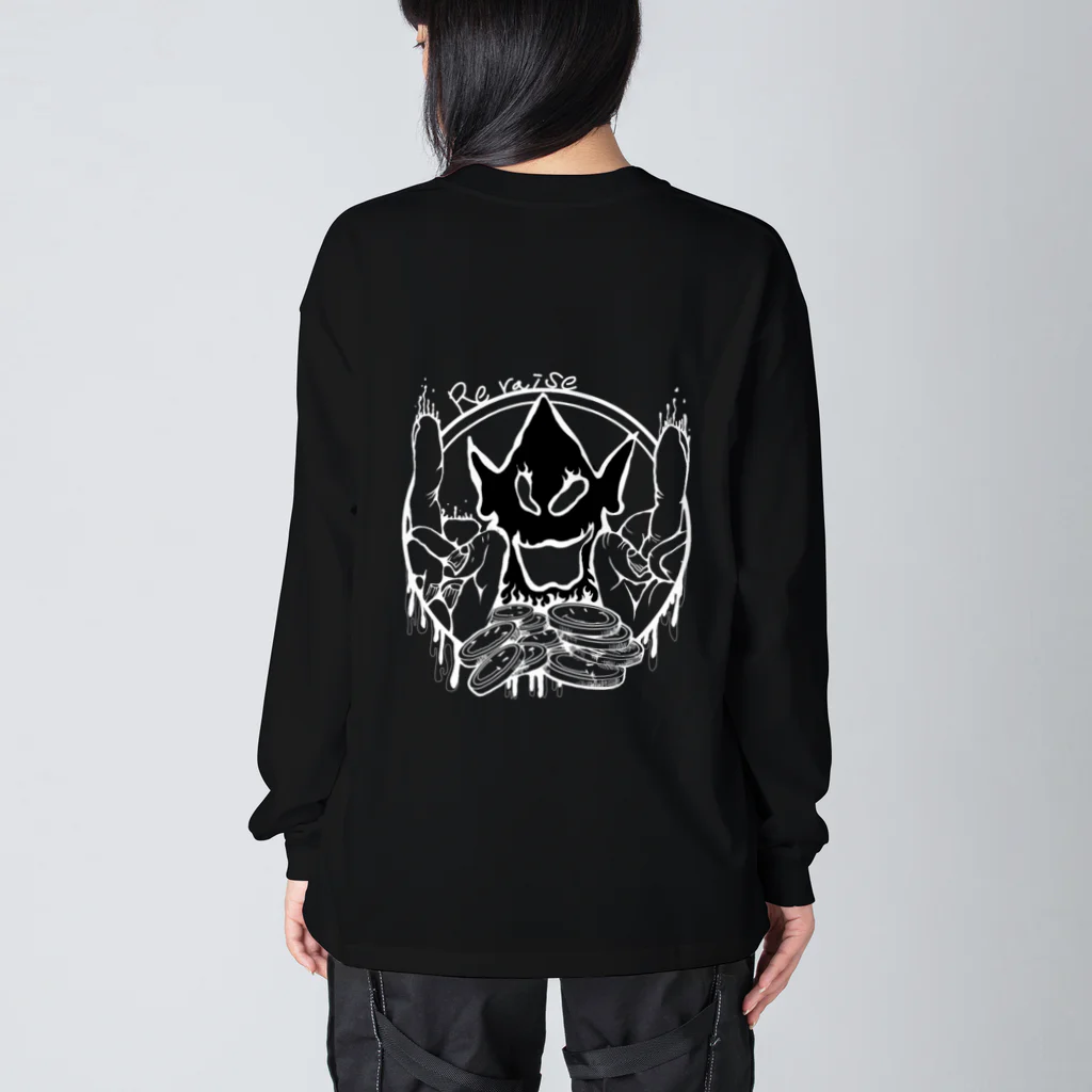 junkie  pokerのオールイン山羊 Big Long Sleeve T-Shirt