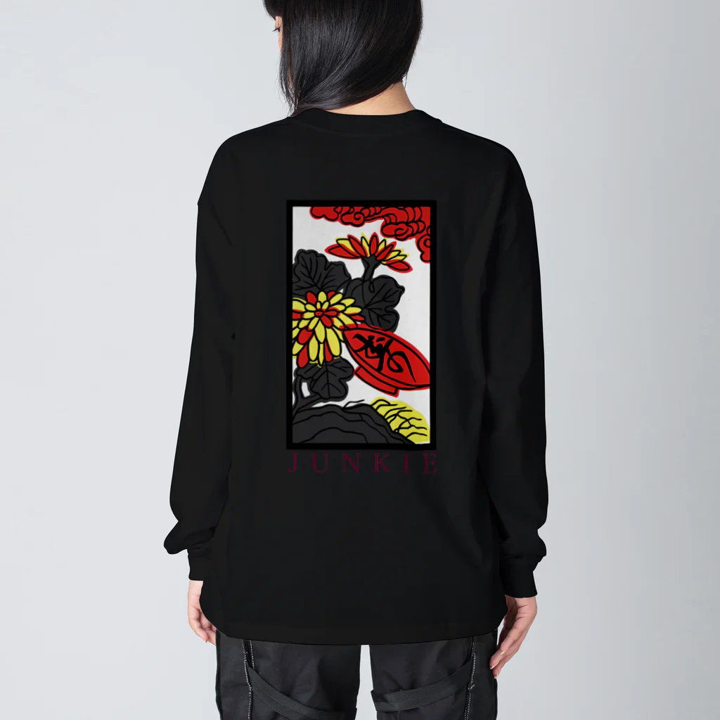 MarushoのJunkie 花札ロンTee Big Long Sleeve T-Shirt