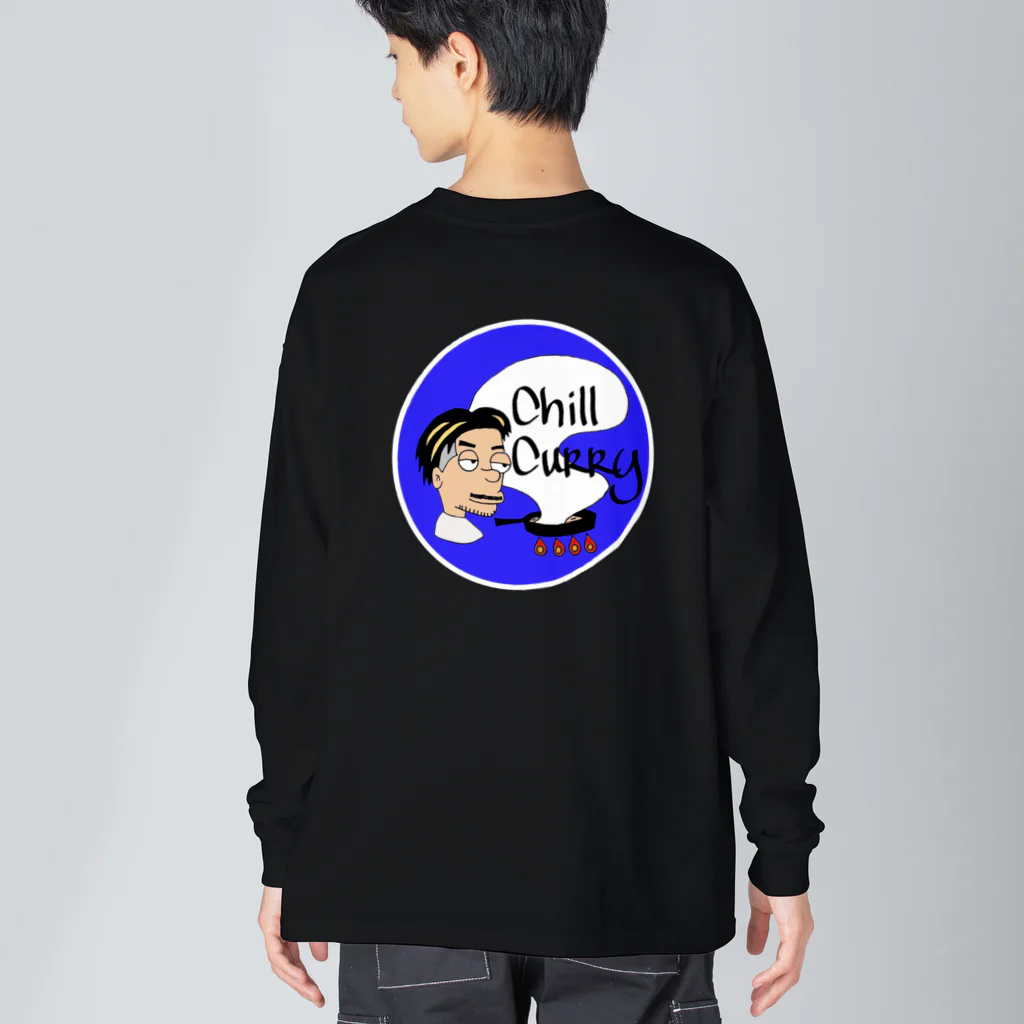 chill curry(チルカレー)のchill ロンティ一(royal blue) ビッグシルエットロングスリーブTシャツ