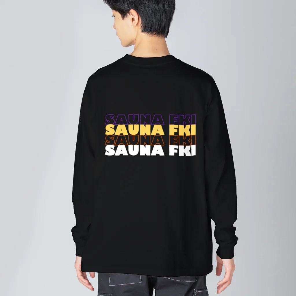 SAUNA FKI／サウナ福井の【SAUNA FKI/サウナ福井】カラフルロゴ Big Long Sleeve T-Shirt