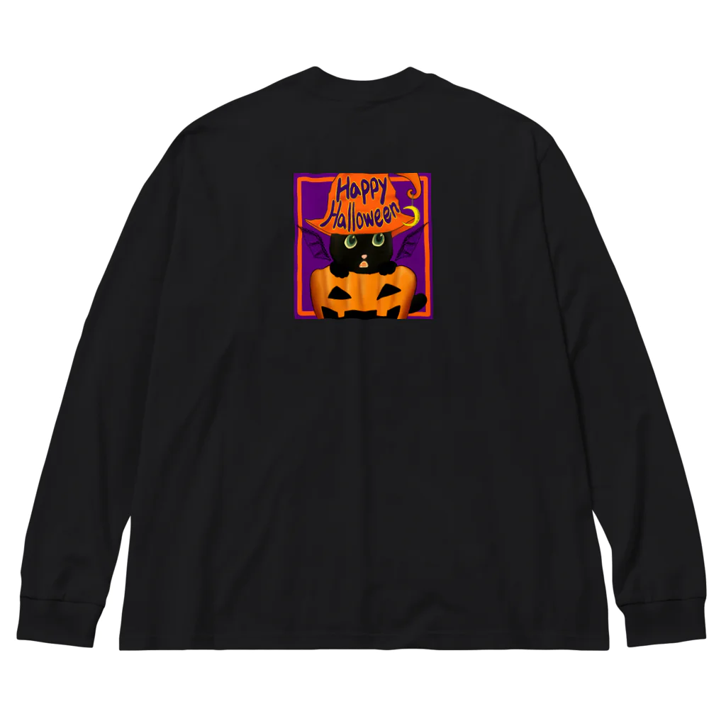 gigunのハロウィン（黒猫02） Big Long Sleeve T-Shirt