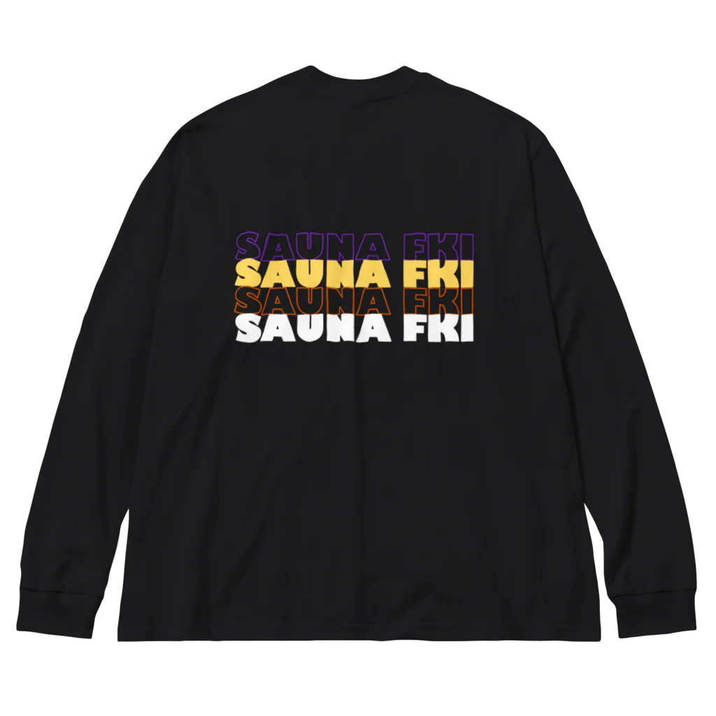 SAUNA FKI／サウナ福井の【SAUNA FKI/サウナ福井】カラフルロゴ Big Long Sleeve T-Shirt