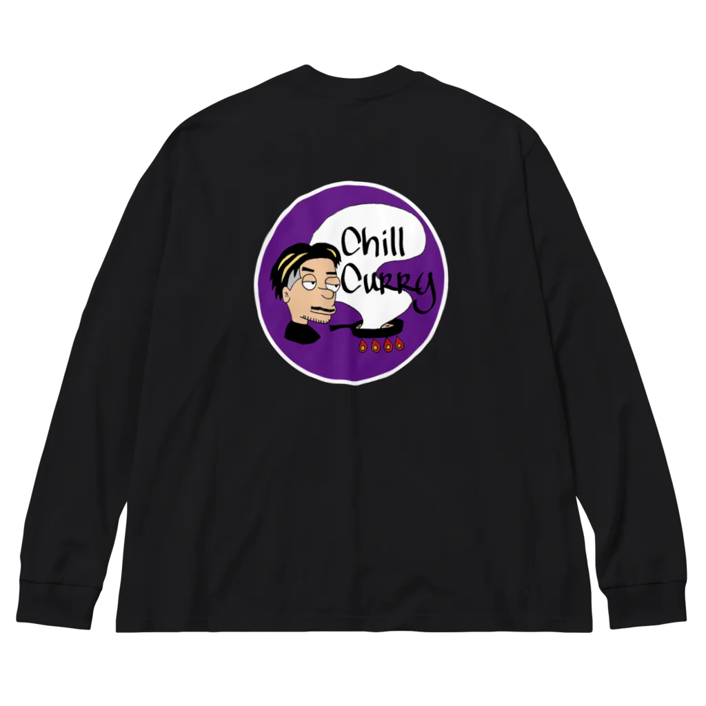 chill curry(チルカレー)のchill ロンティー (royal purple) Big Long Sleeve T-Shirt