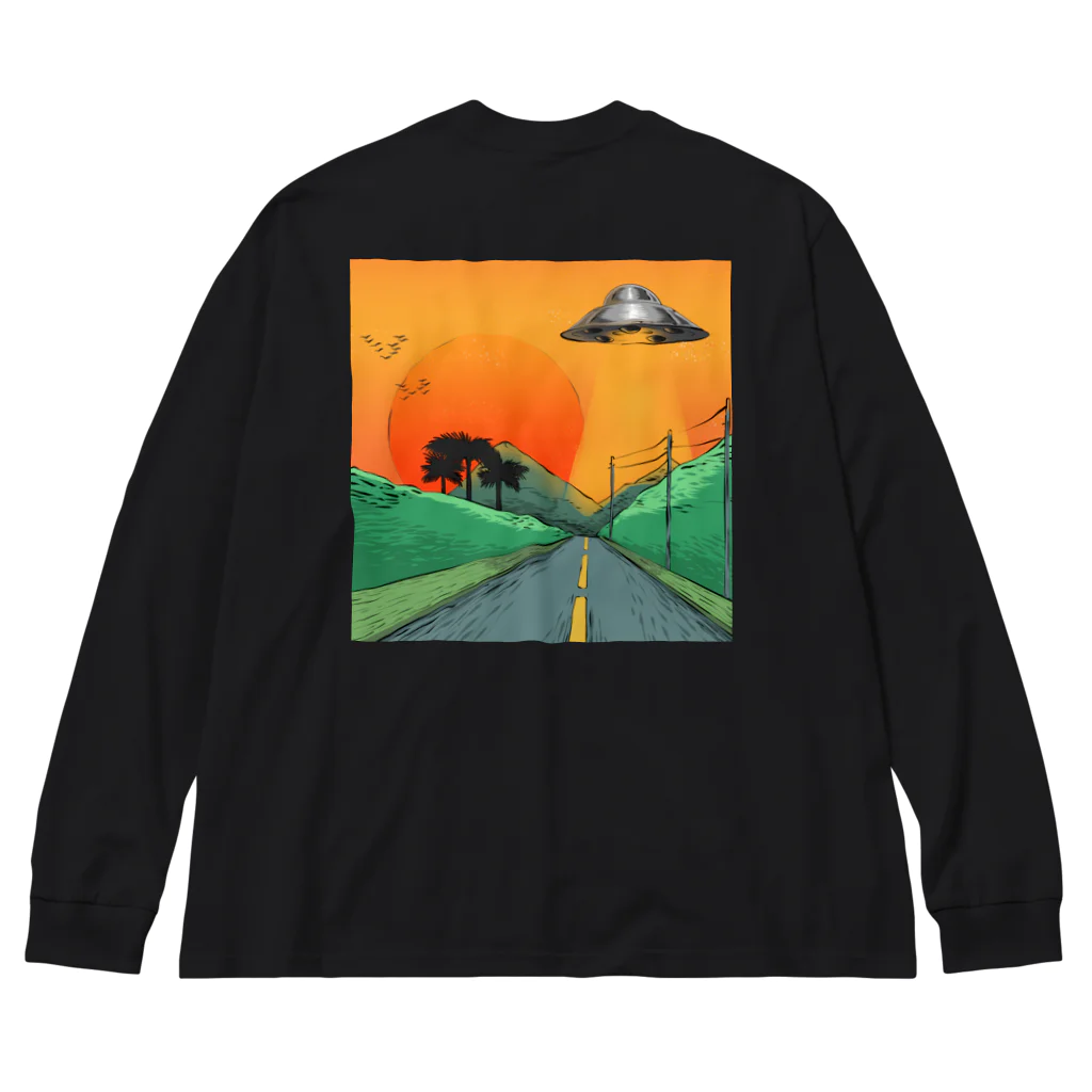 hillmaligramのUFO ロンT ビッグシルエットロングスリーブTシャツ