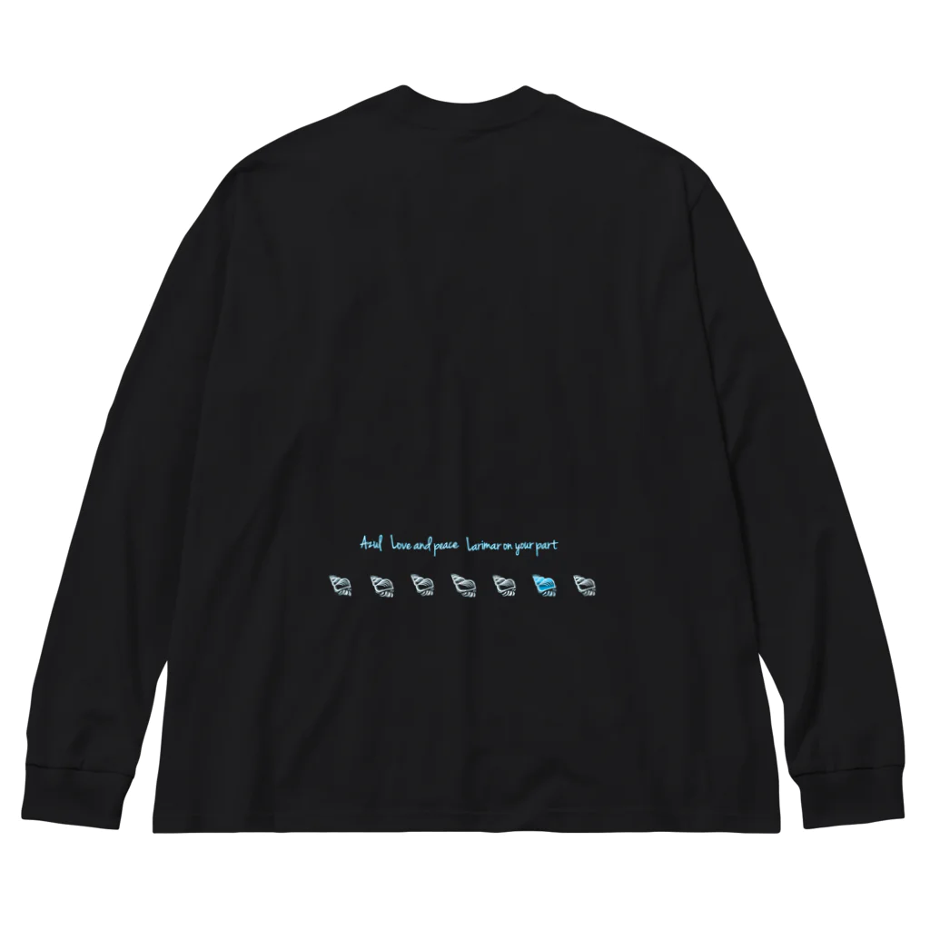 Azul オリジナルアイテムのワンカラーヤドカリ黒 Big Long Sleeve T-Shirt